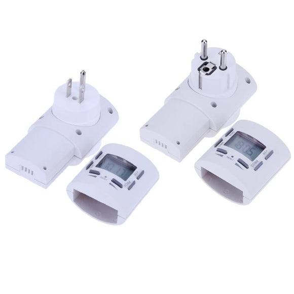 ABS Mini Timer Socket Smart Charge Plug Switch Timing Outlet Home Appliance Timer Switch EU / US Plug